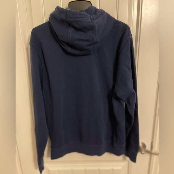 Men's Nike‎ Sportswear Just Do It Hoodie Navy W/YELLOW PRINT Sz M .  DA0151-410 - Picture 5 of 10